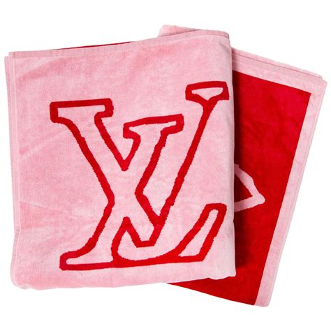 pink louis vuitton hand towels|louis vuitton beach towel price.